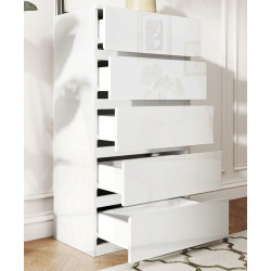 Комод Homcom 831-337V8AWT (White Gloss) Thumb