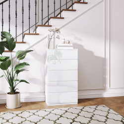 Комод Homcom 831-337V8AWT (White Gloss) Thumb