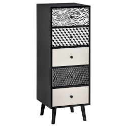 Comoda Homcom 831-363 (Black/Grey) Thumb