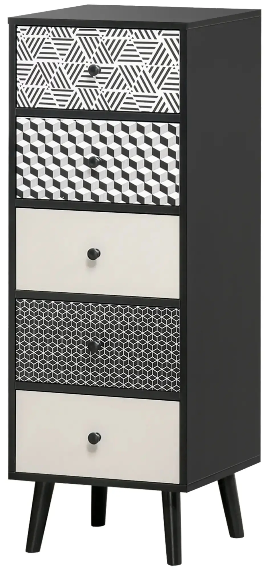 Comoda Homcom 831-363 (Black/Grey) - 3