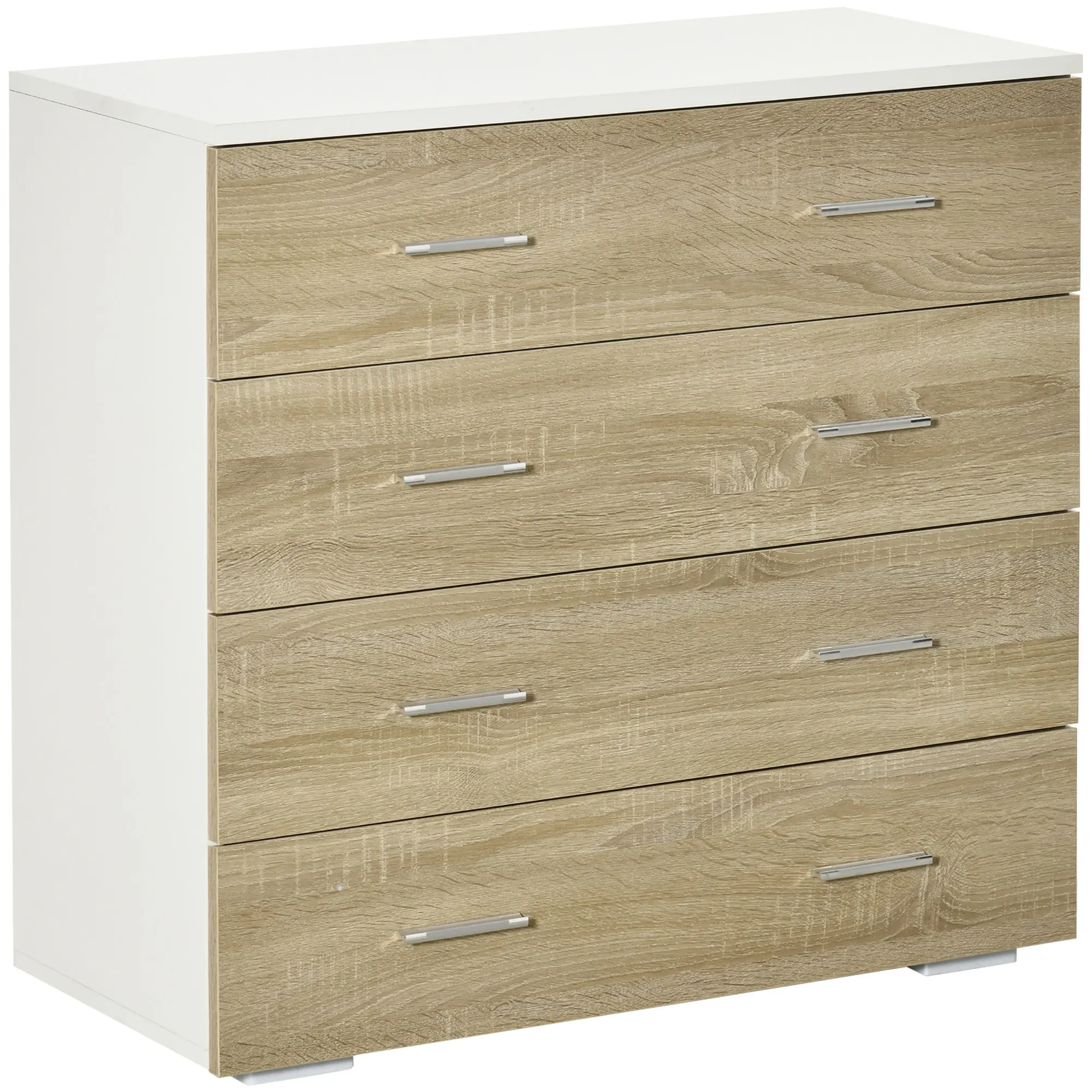 Комод Homcom 831-385AK (Oak/White) - 2