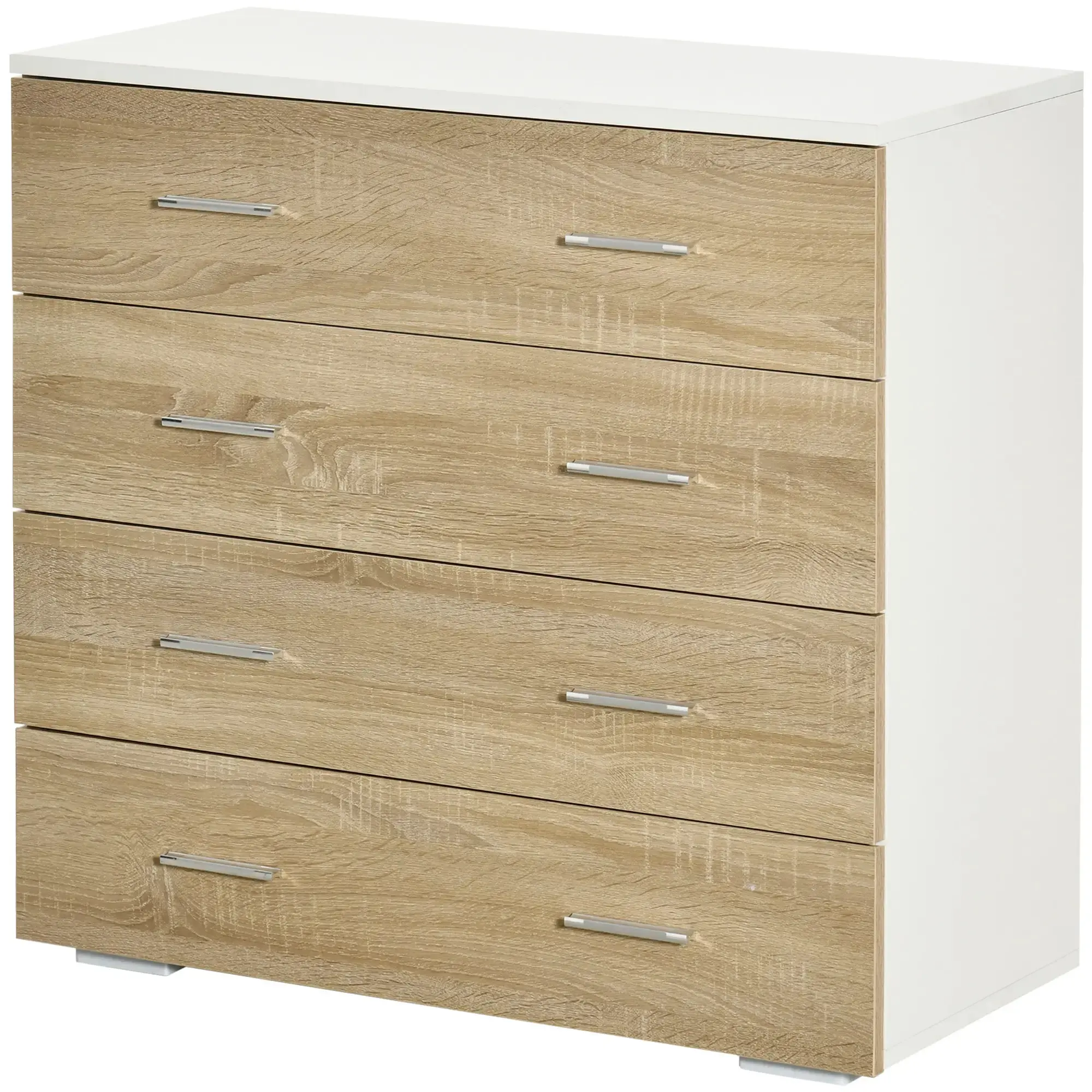 Комод Homcom 831-385AK (Oak/White) - 3