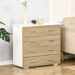 Комод Homcom 831-385AK (Oak/White)