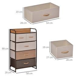 Comoda Homcom 831-404 (Multicolor) Thumb
