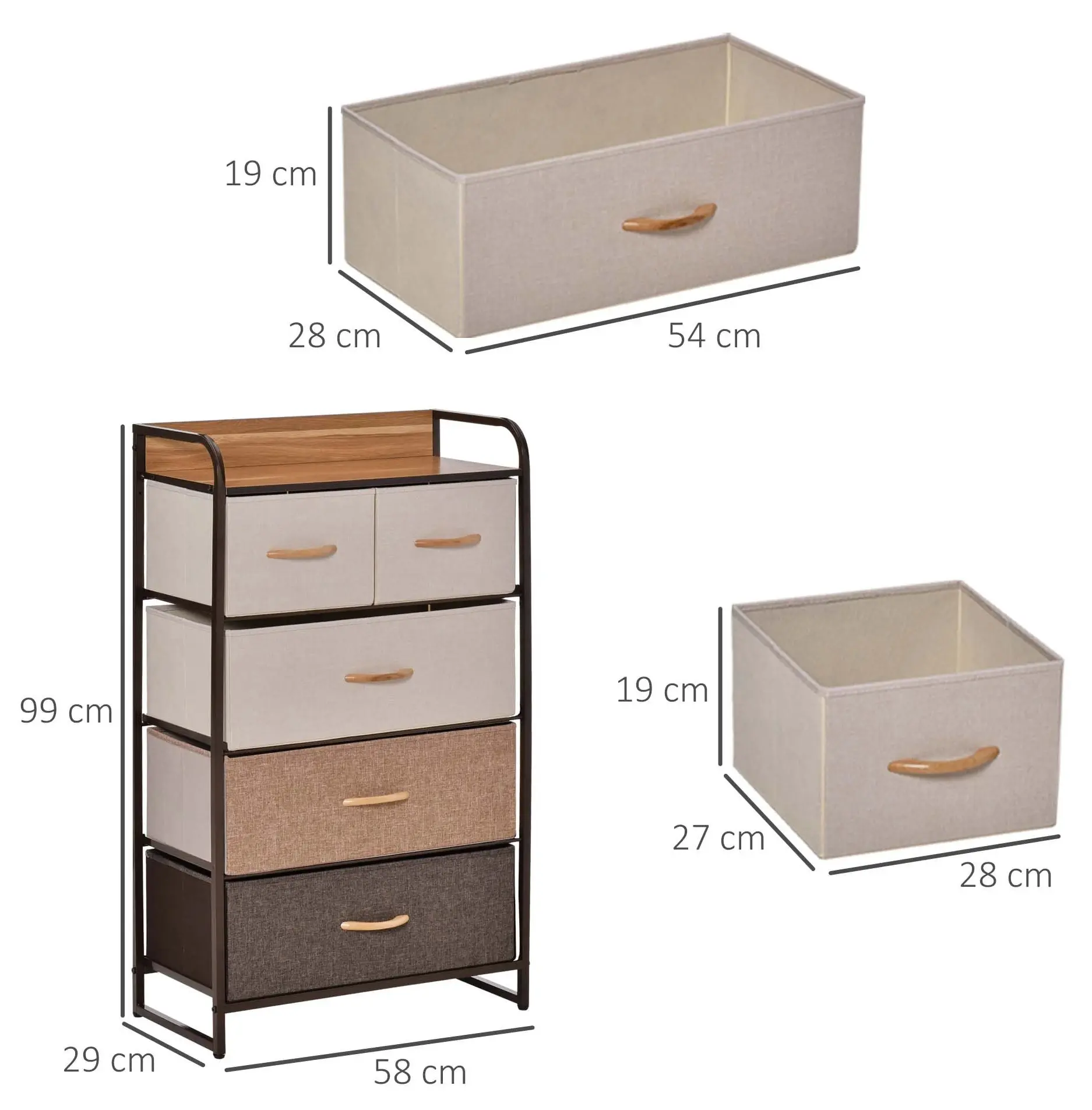 Comoda Homcom 831-404 (Multicolor) - 8