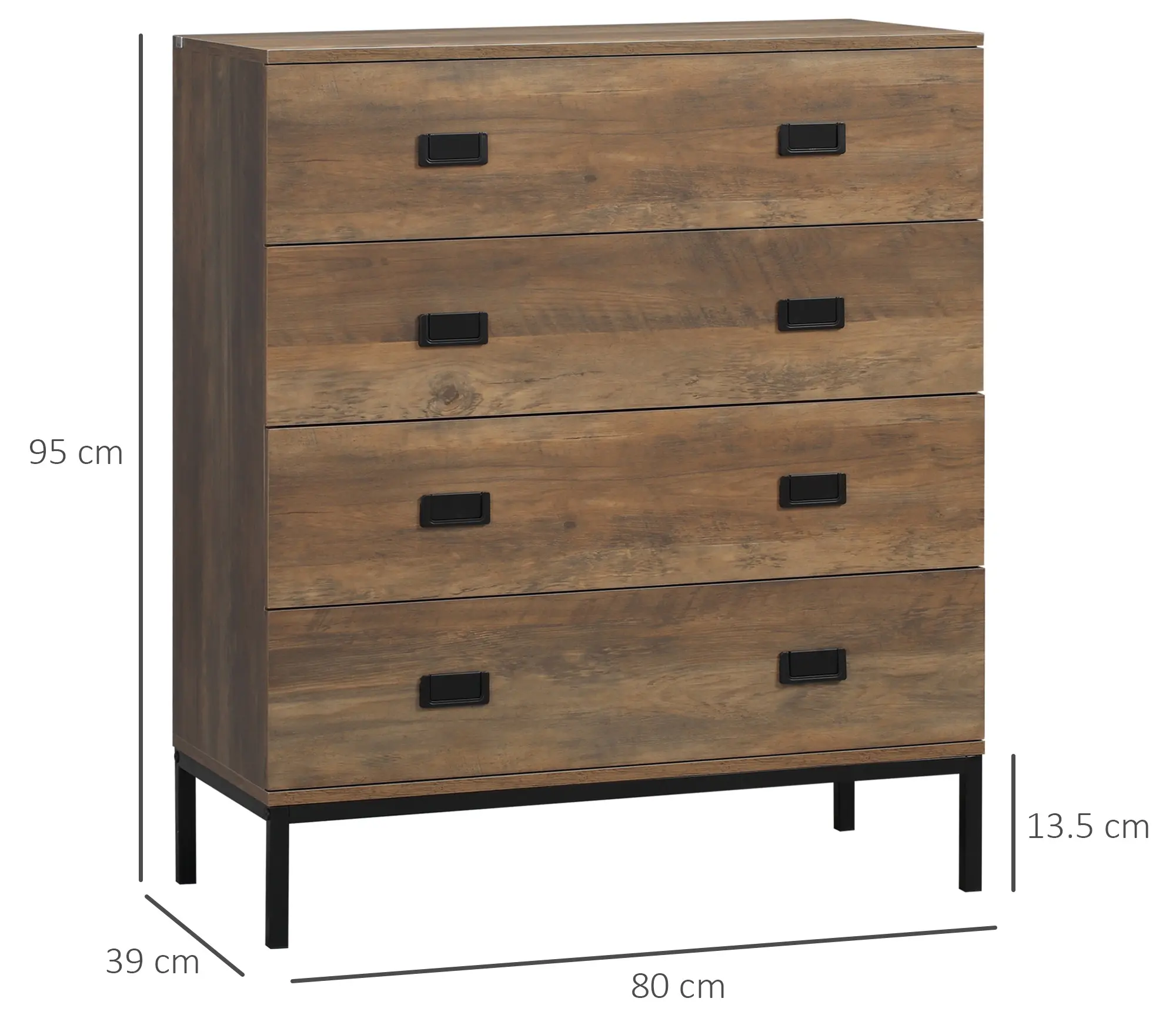 Comoda Homcom 831-490CF (Coffee) - 4