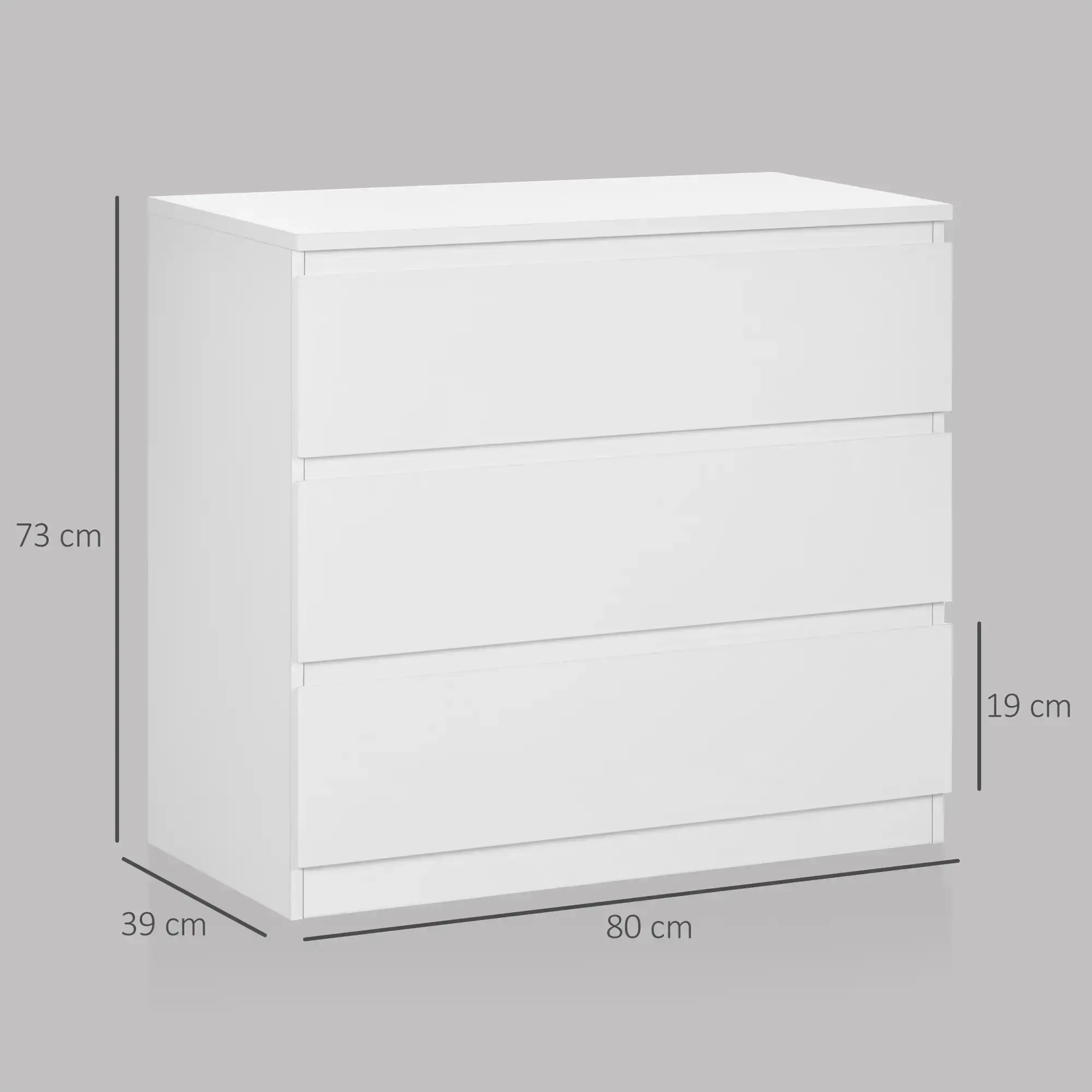 Comoda Homcom 831-538 (White) - 4