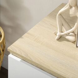 Комод Homcom 831-636V00WT 135x48x77 cm (Natural Oak/White) Thumb