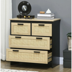 Комод Homcom 831-667V00ND (Natural/Black) Thumb