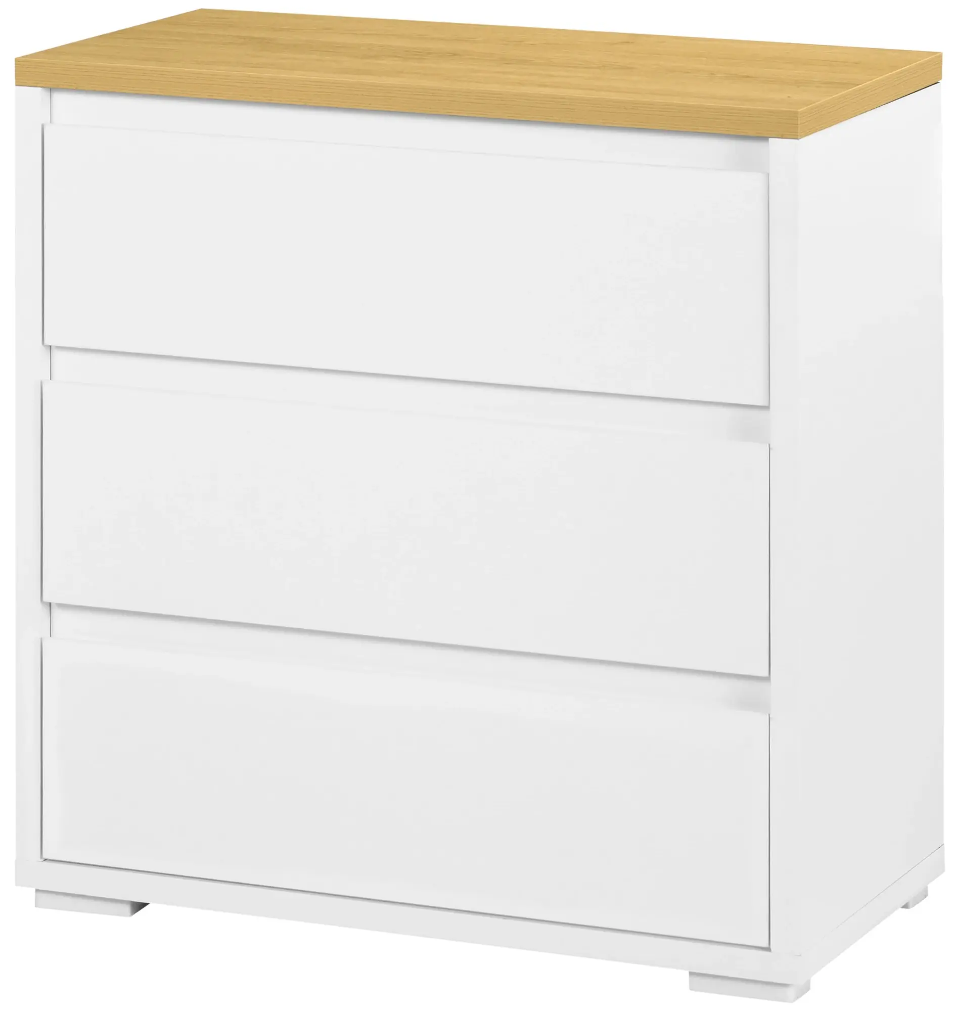 Comoda Homcom 831-671V00WT (White/Natural) - 2