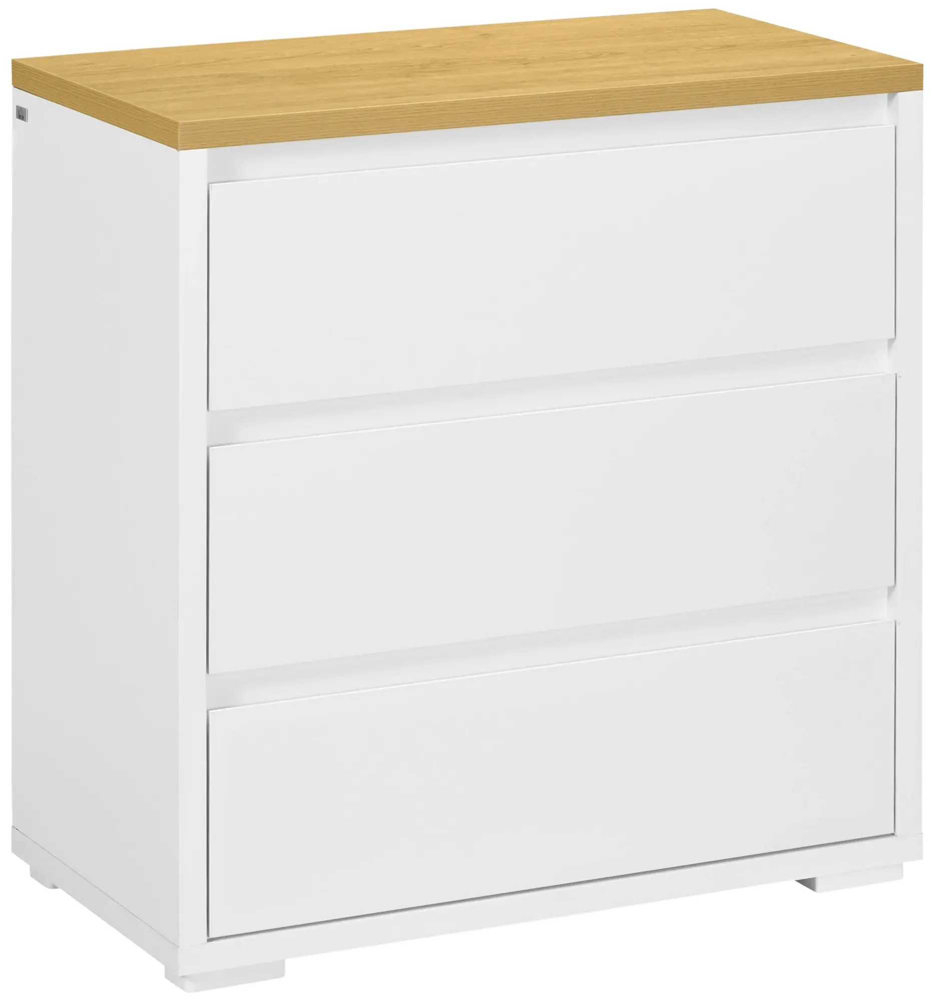 Comoda Homcom 831-671V00WT (White/Natural) - 3