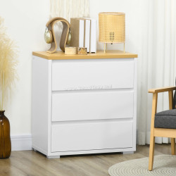 Comoda Homcom 831-671V00WT (White/Natural)