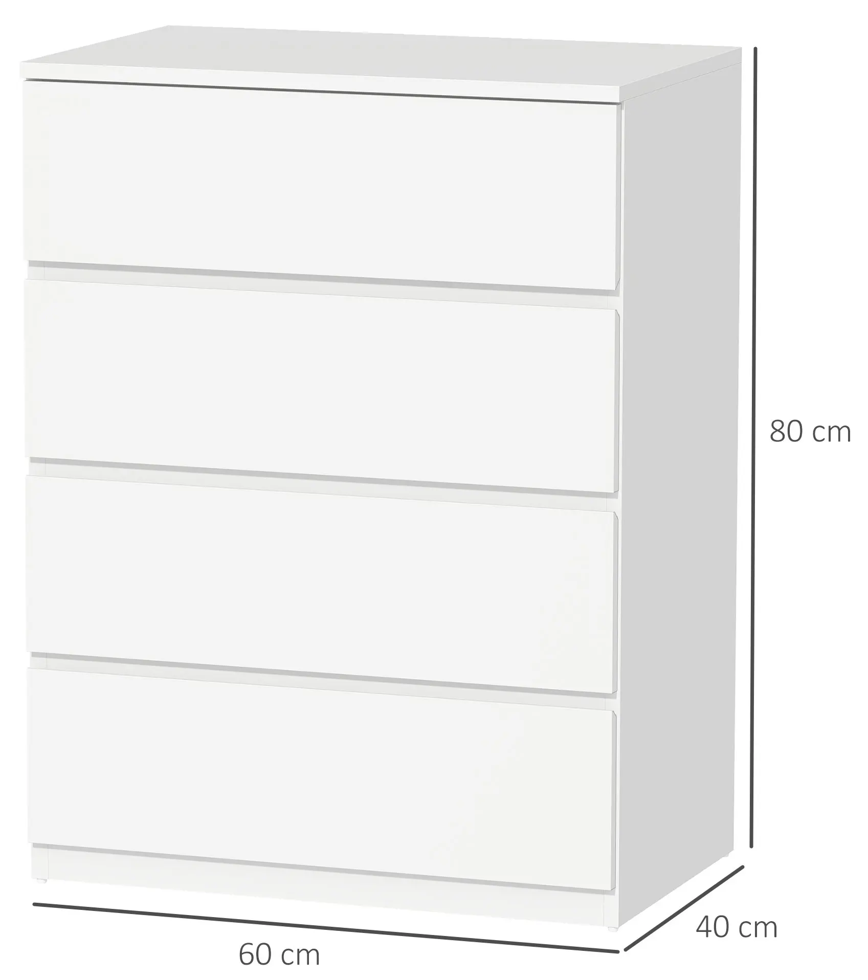Comoda Homcom 831-690V80WT (White) - 4