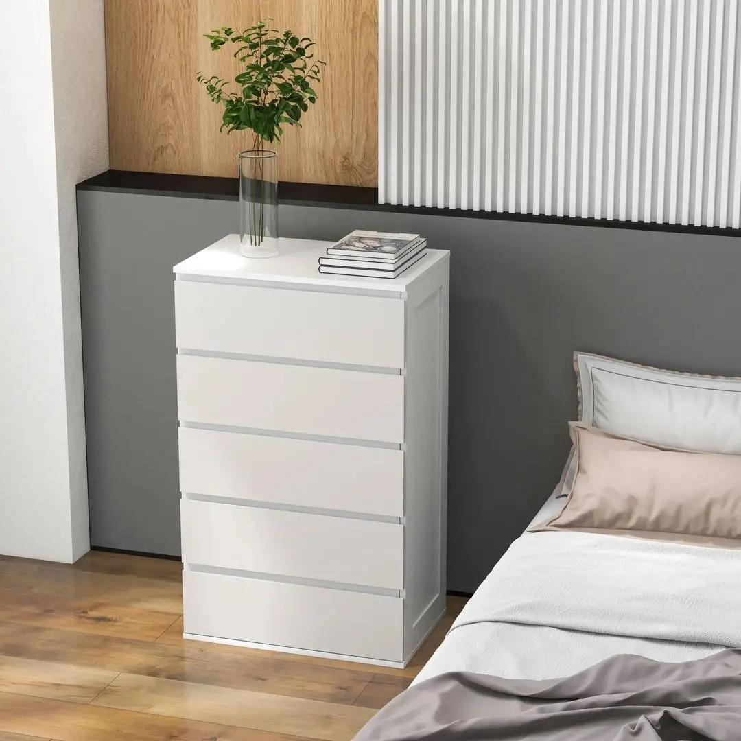 Comoda Homcom 831-690V81WT 60x100x38 cm (White)