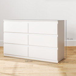 Комод Homcom 831-690V83WT (White) Thumb