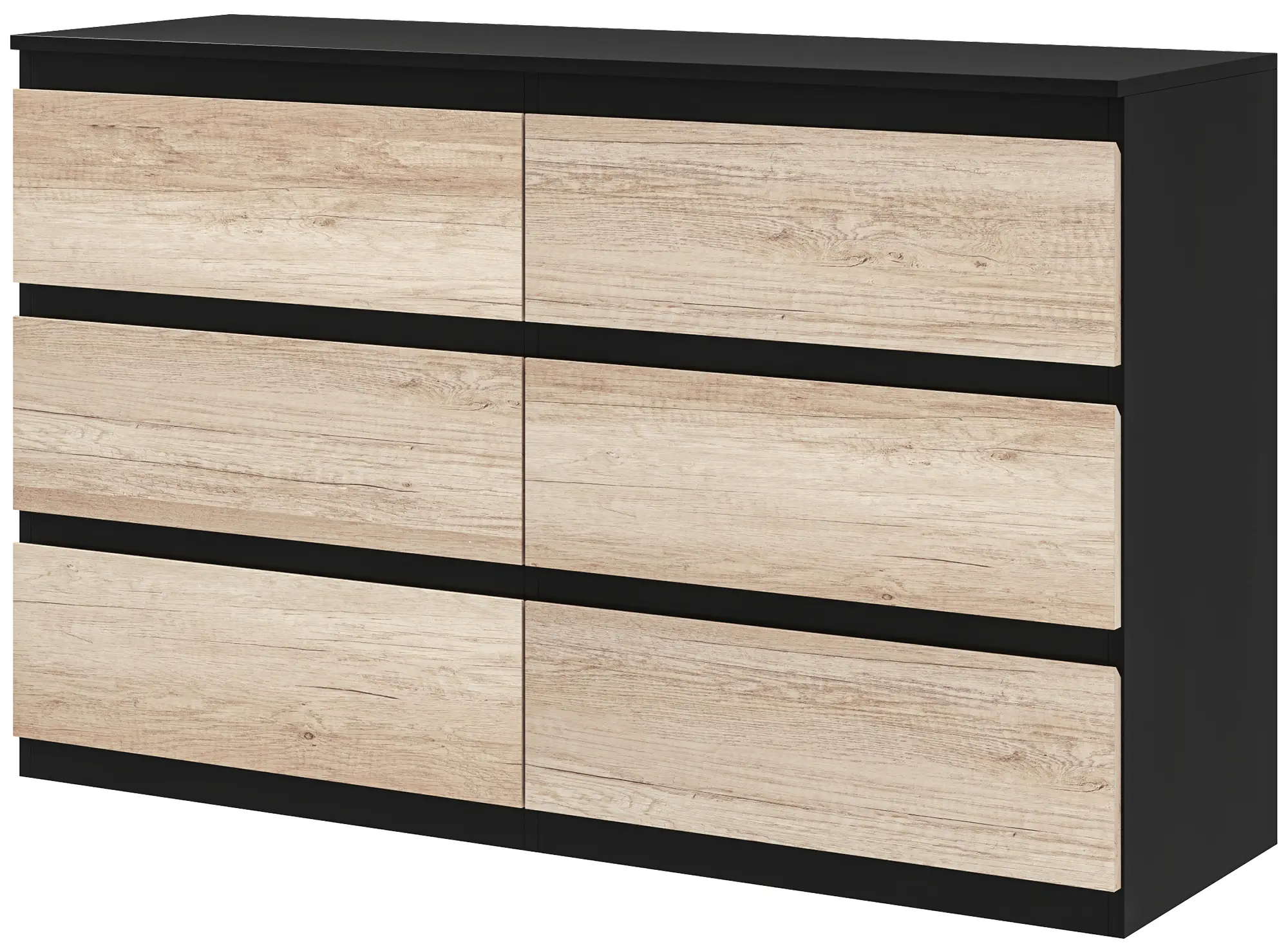 Comoda Homcom 831-690V84BK (Black/Natural) - 2