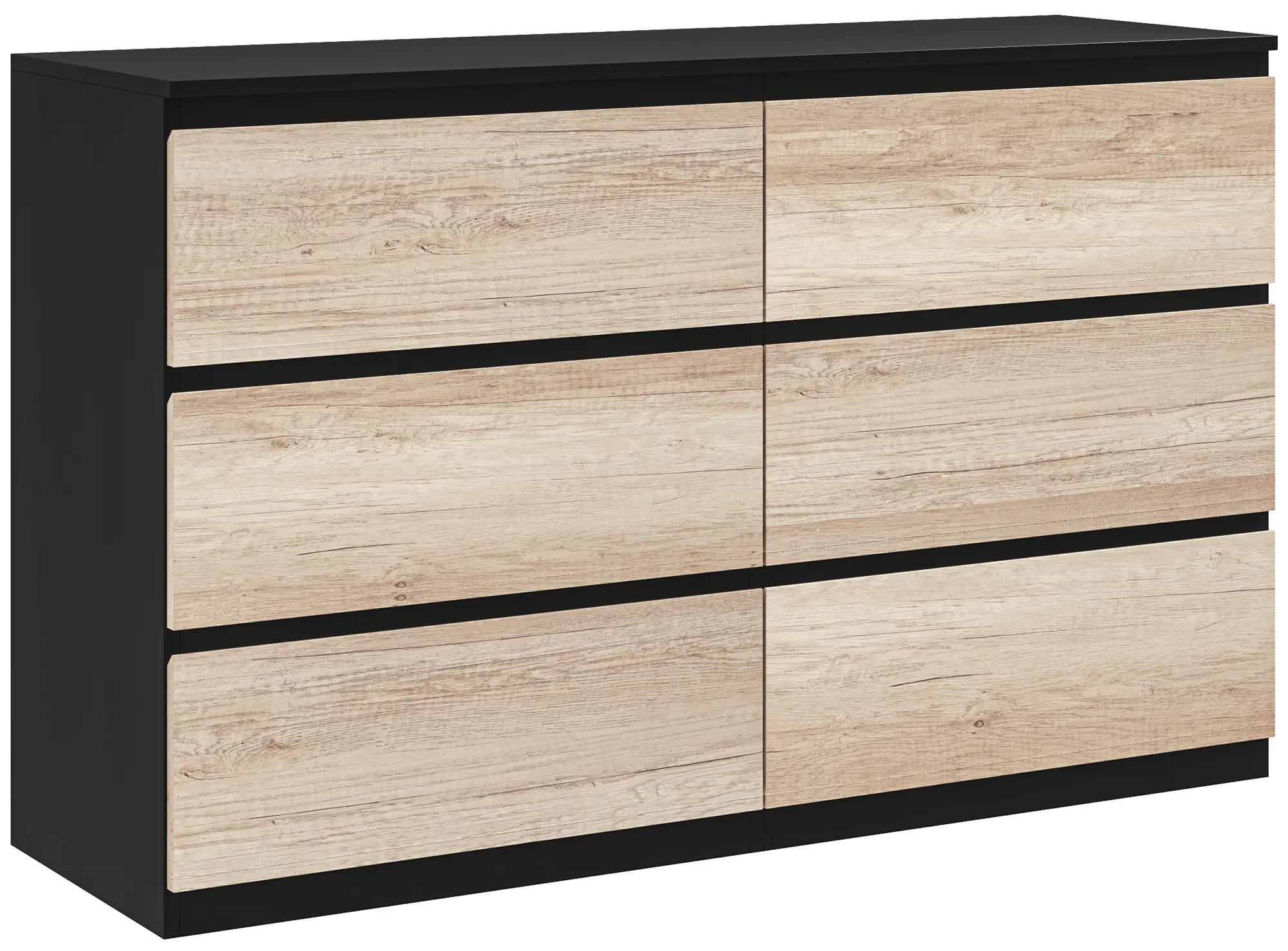 Comoda Homcom 831-690V84BK (Black/Natural) - 3