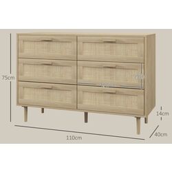 Comoda Homcom 831-737V00AK (Natural) Thumb