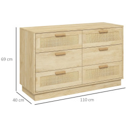 Comoda Homcom 831-738V00AK (Oak) Thumb