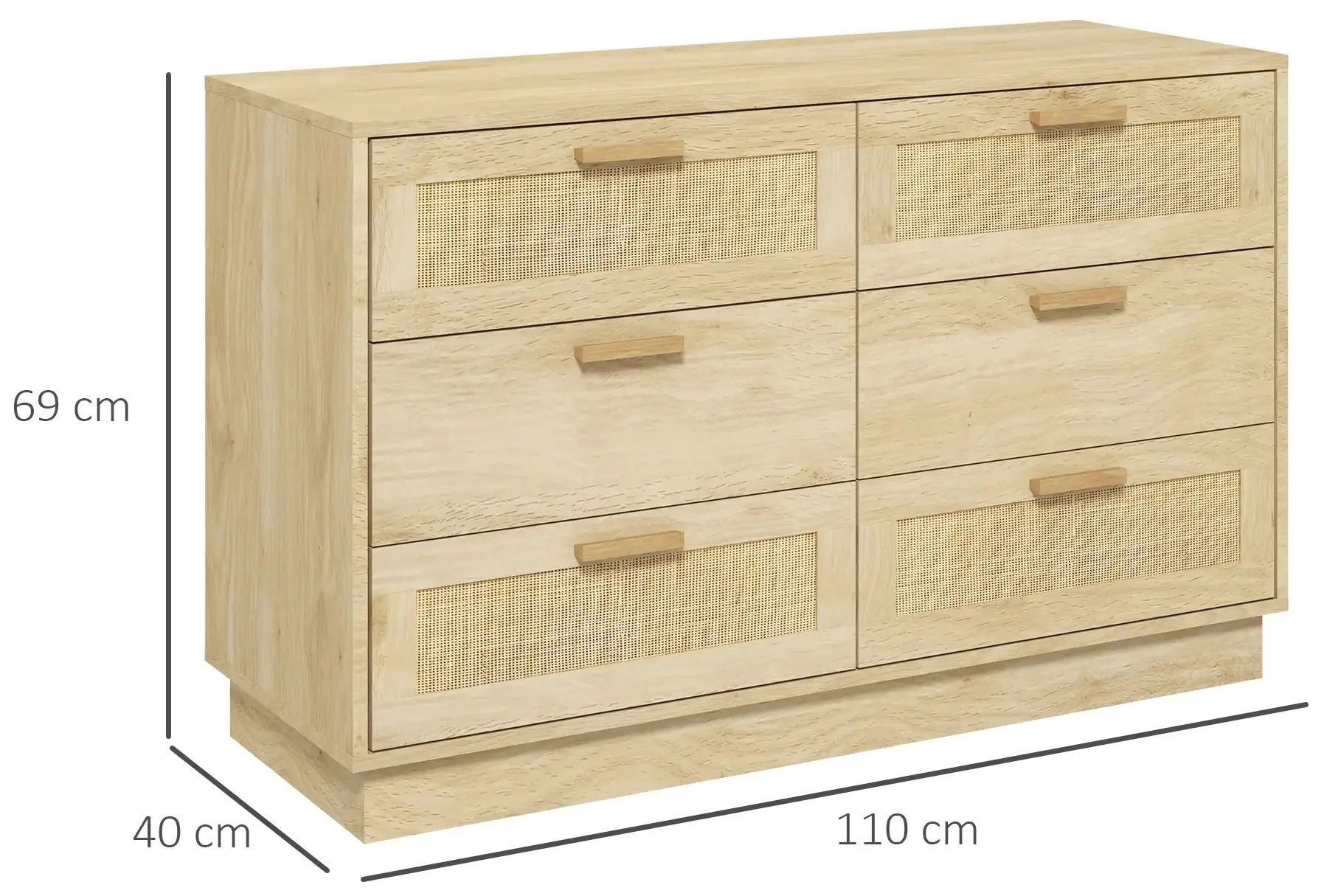 Comoda Homcom 831-738V00AK (Oak) - 4