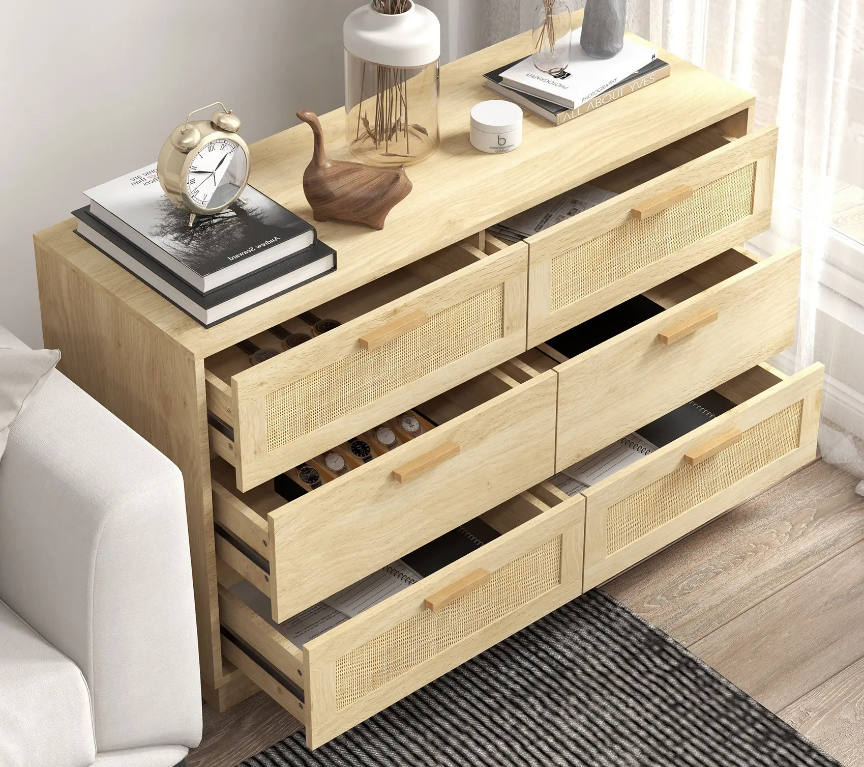Comoda Homcom 831-738V00AK (Oak) - 7