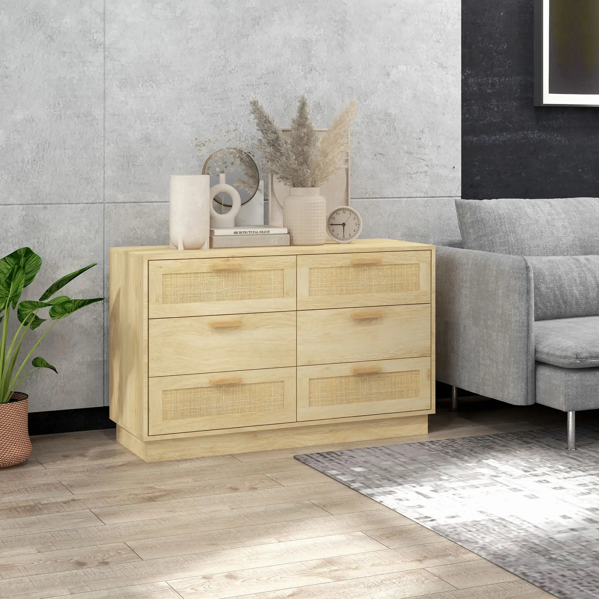 Comoda Homcom 831-738V00AK (Oak) - 9