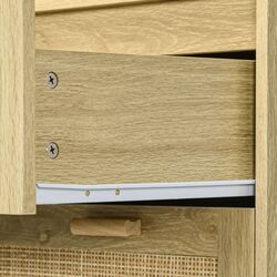 Comoda Homcom 831-751V00AK 90x45x108 cm (Oak) Thumb