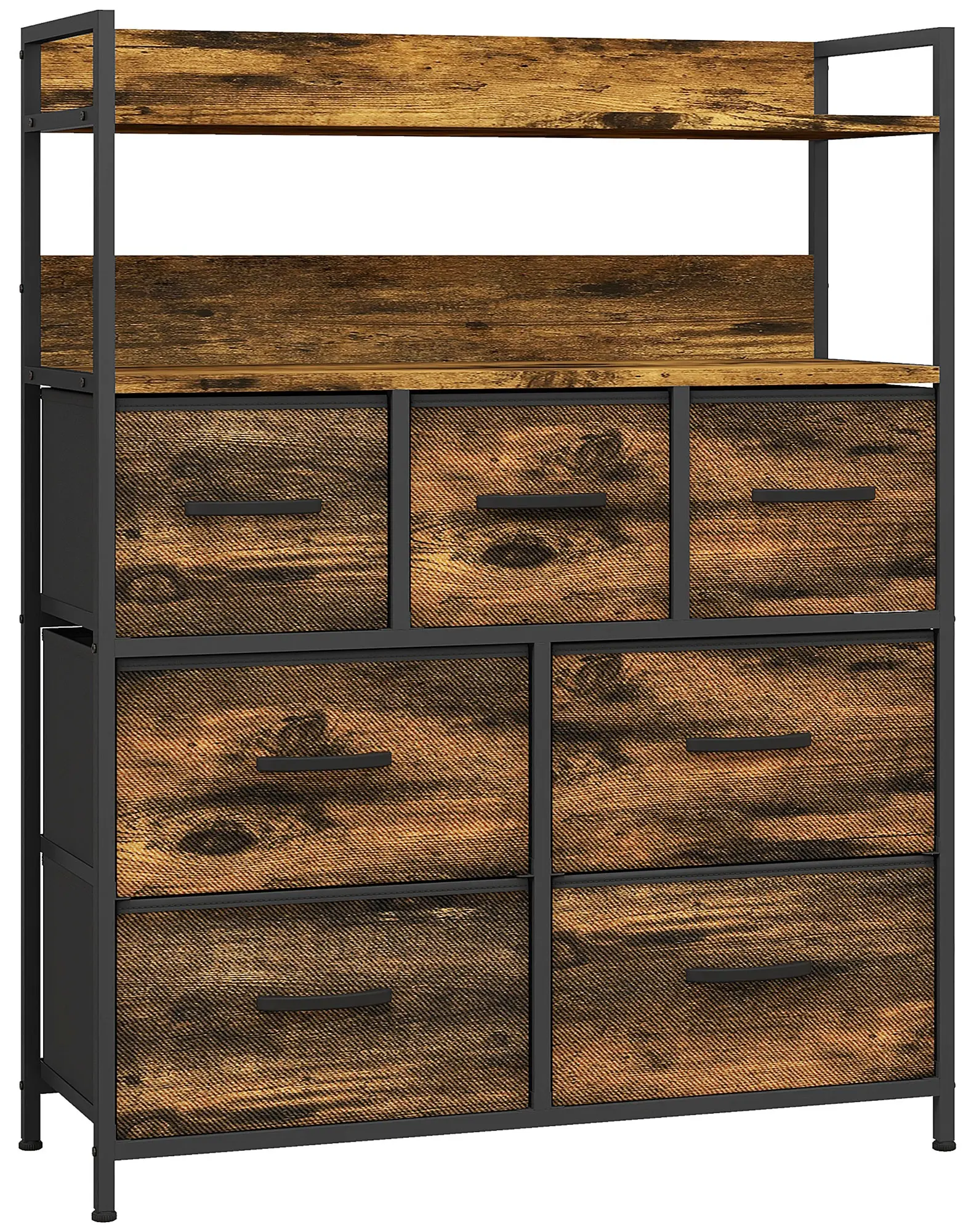 Комод Homcom 831-764V00RB (Rustic Brown) - 2