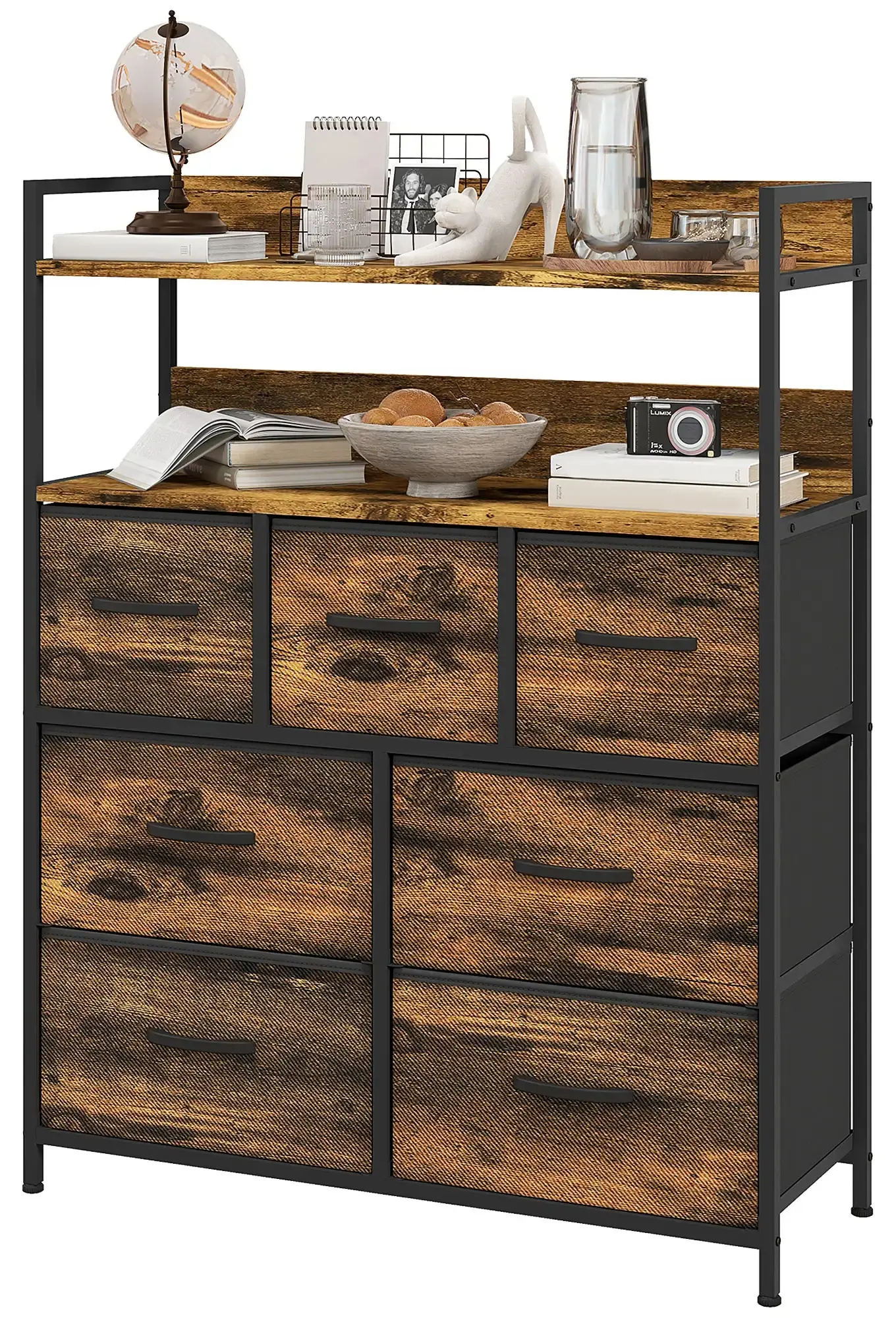 Комод Homcom 831-764V00RB (Rustic Brown) - 3