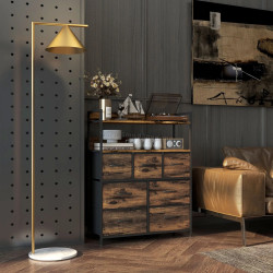 Комод Homcom 831-764V00RB (Rustic Brown)