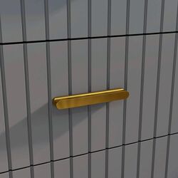 Comoda Homcom 831-772V80CG 60x40x71 cm (Dark Grey/Gold) Thumb