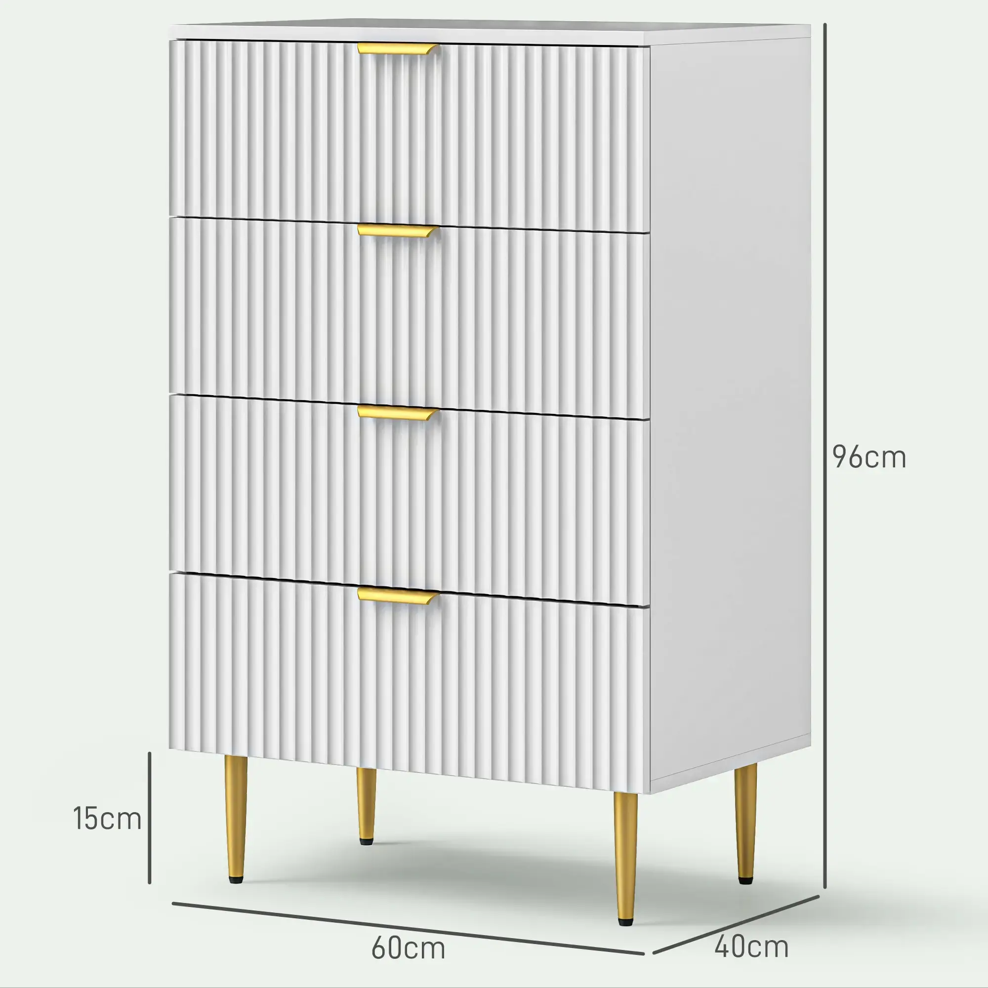 Comoda Homcom 831-902V80WT (White) - 4