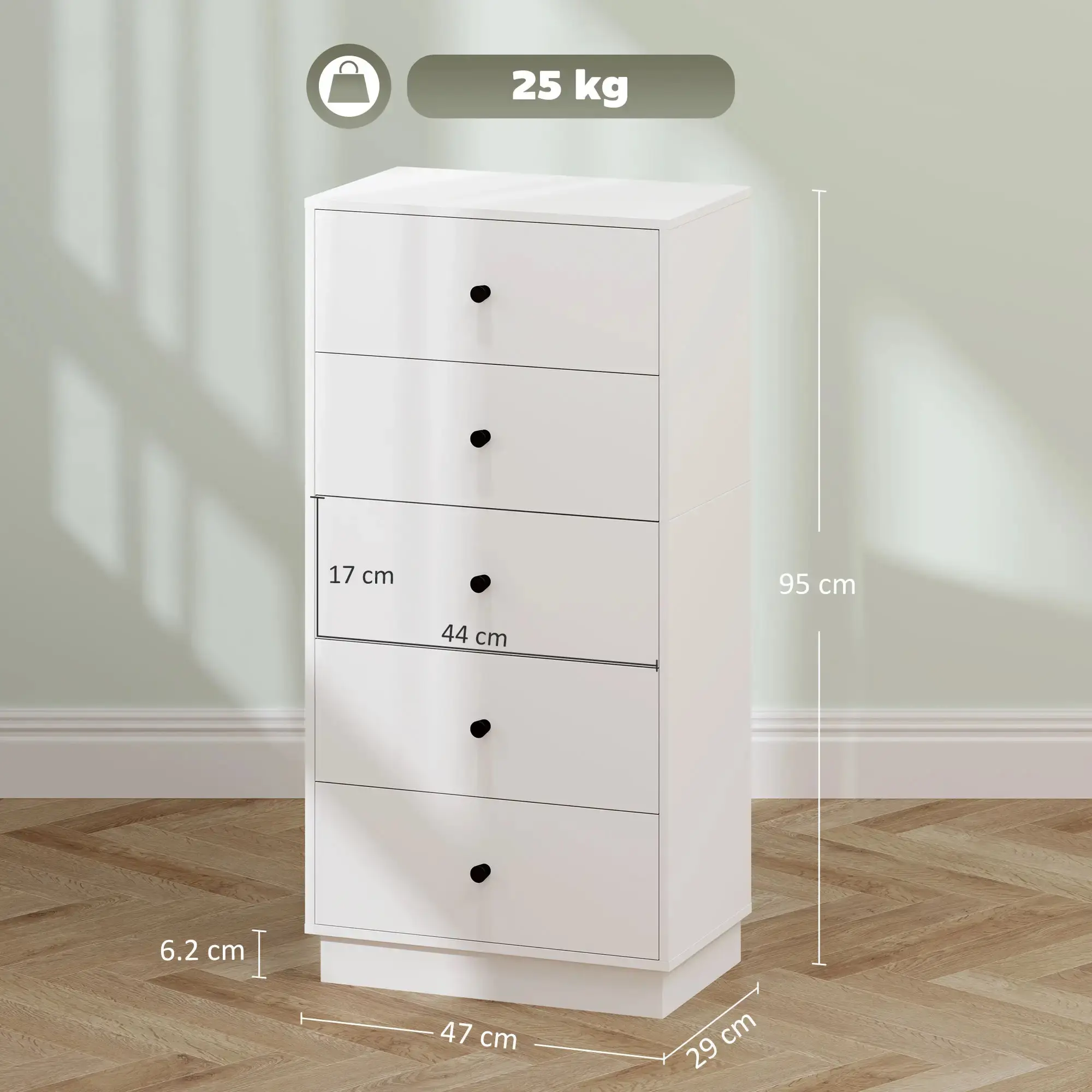 Comoda Homcom 831-969V00WT (White) - 4