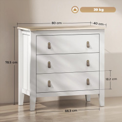 Comoda Homcom 831-982V00WT (White) Thumb