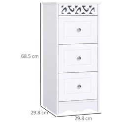 Comoda Homcom 834-196 29x68 cm (White) Thumb