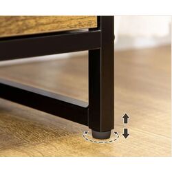 Комод Homcom 838-297V01RB 84x30x92 cm (Rustic Brown/Black) Thumb