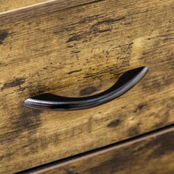 Комод Homcom 838-297V01RB 84x30x92 cm (Rustic Brown/Black) Thumb