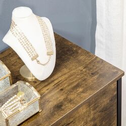 Комод Homcom 838-297V01RB 84x30x92 cm (Rustic Brown/Black) Thumb