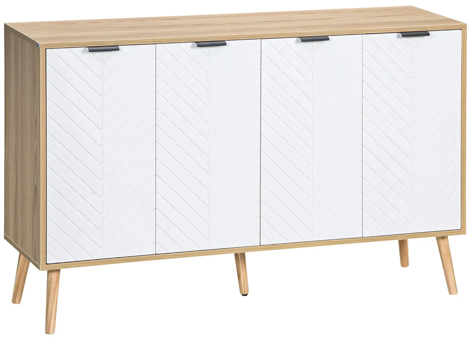 Тумба Homcom 835-517 (White/Natural) - 3