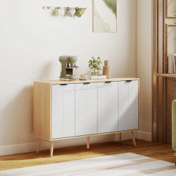 Тумба Homcom 835-517 (White/Natural)
