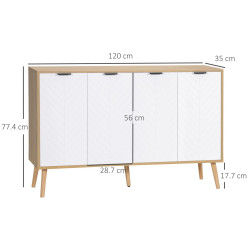 Тумба Homcom 835-517 (White/Natural) Thumb