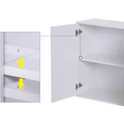 Tumba Homcom 837-003 (White Gloss) Thumb
