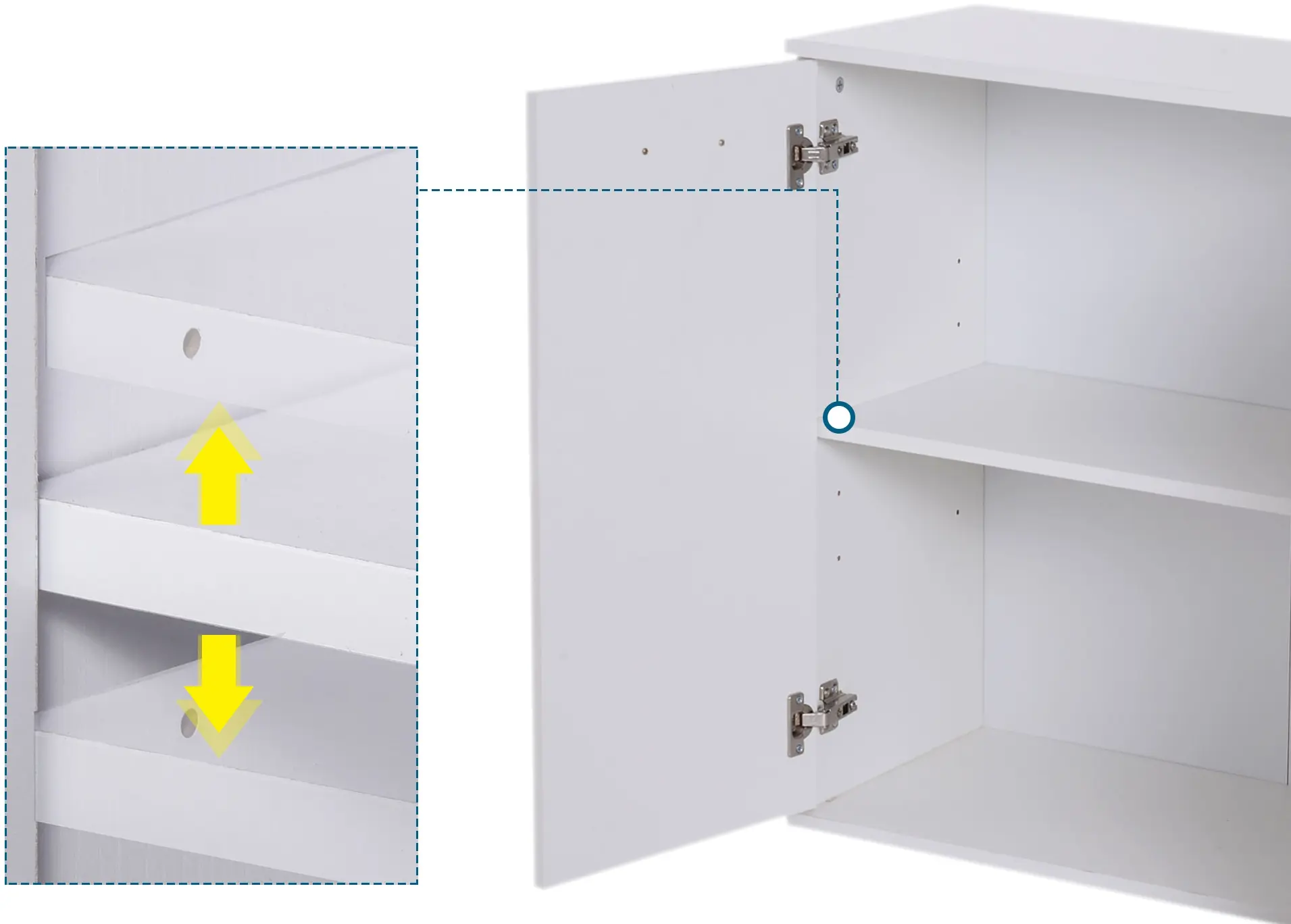 Tumba Homcom 837-003 (White Gloss) - 7