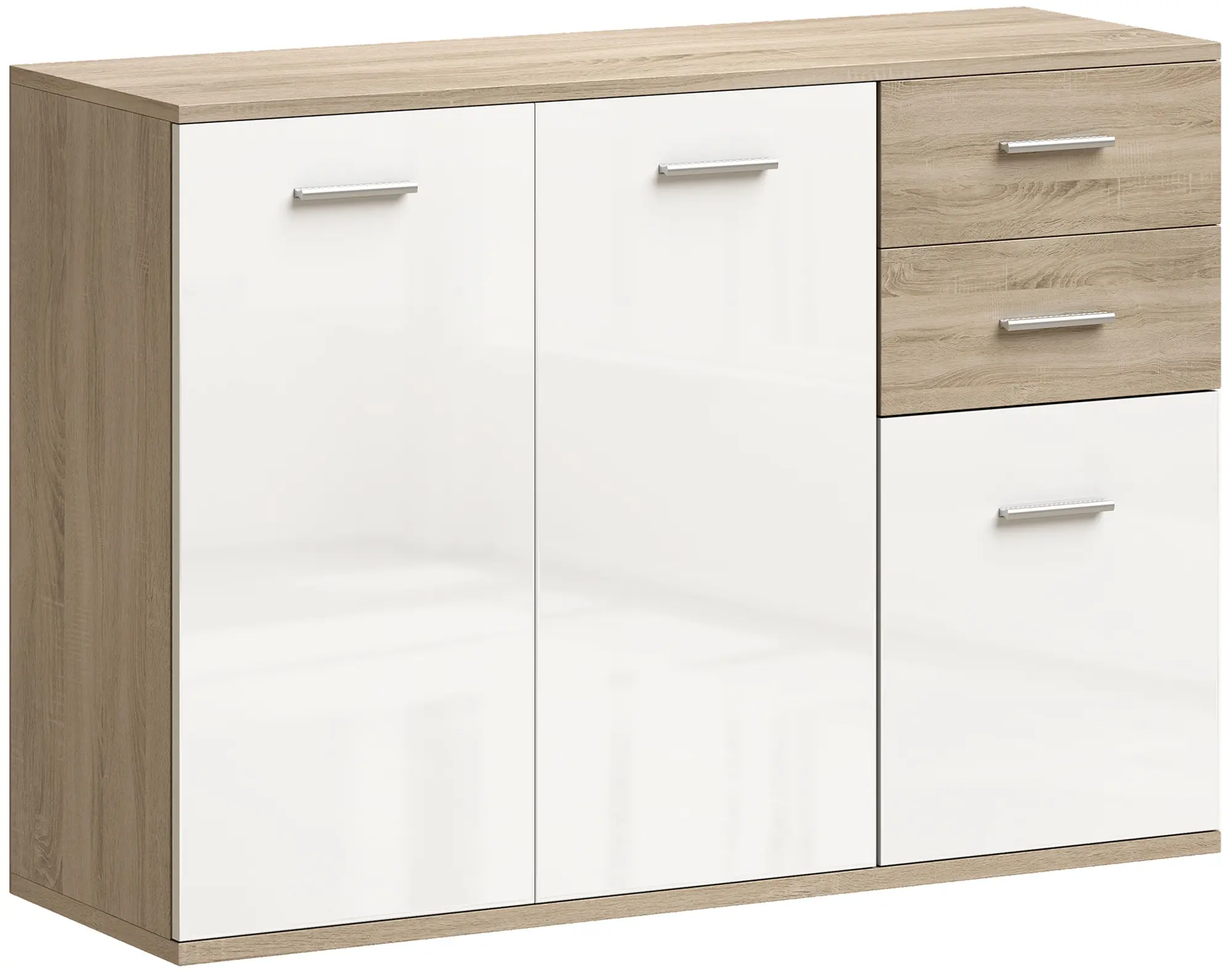 Тумба Homcom 837-003V00ND (Natural/White) - 2