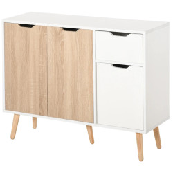 Tumba Homcom 837-117ND (White/Natural) Thumb