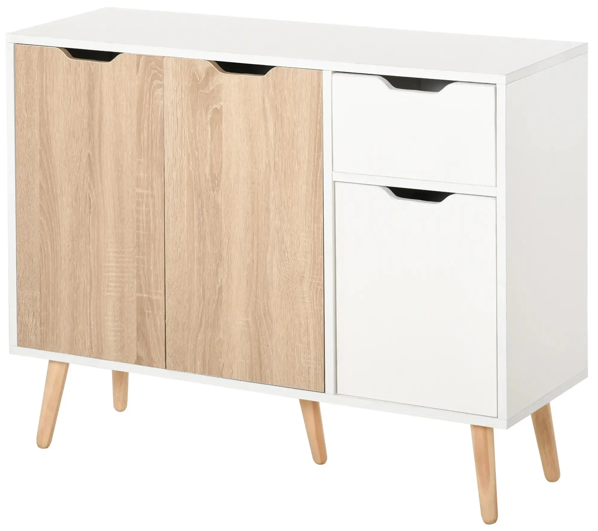 Tumba Homcom 837-117ND (White/Natural) - 3