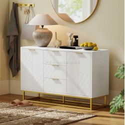 Tumba Homcom 837-151 (White/Gold)