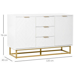 Tumba Homcom 837-151 (White/Gold) Thumb