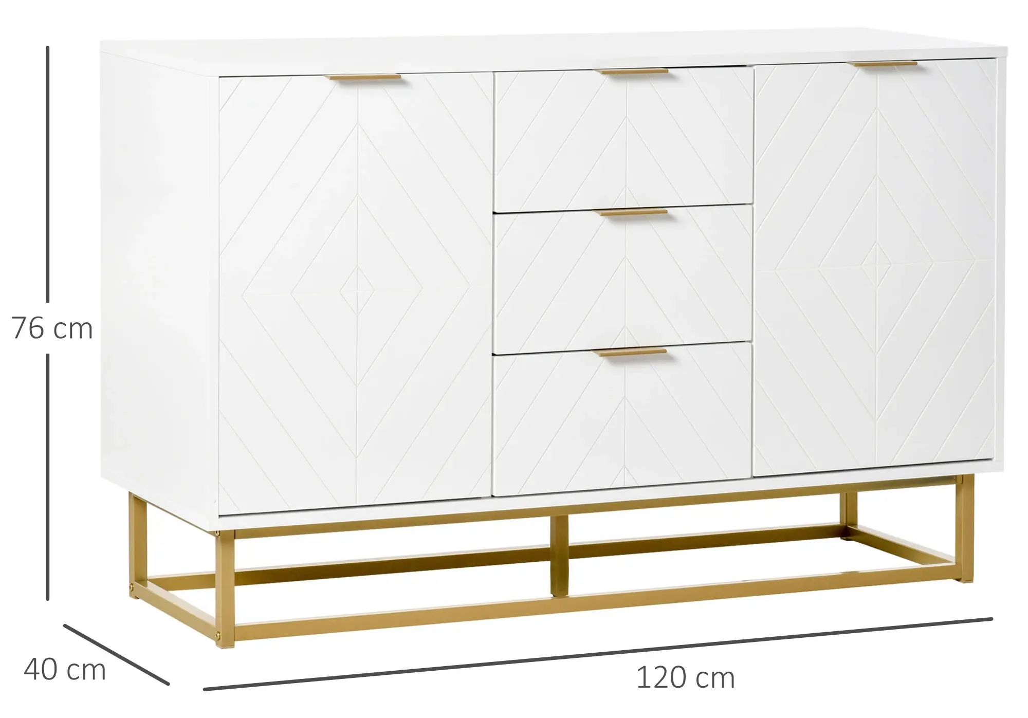 Tumba Homcom 837-151 (White/Gold) - 4