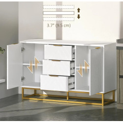 Tumba Homcom 837-151 (White/Gold) Thumb